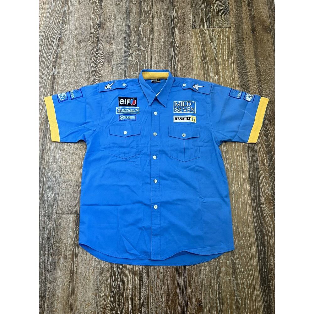 Renault formula one mild seven button up shirt